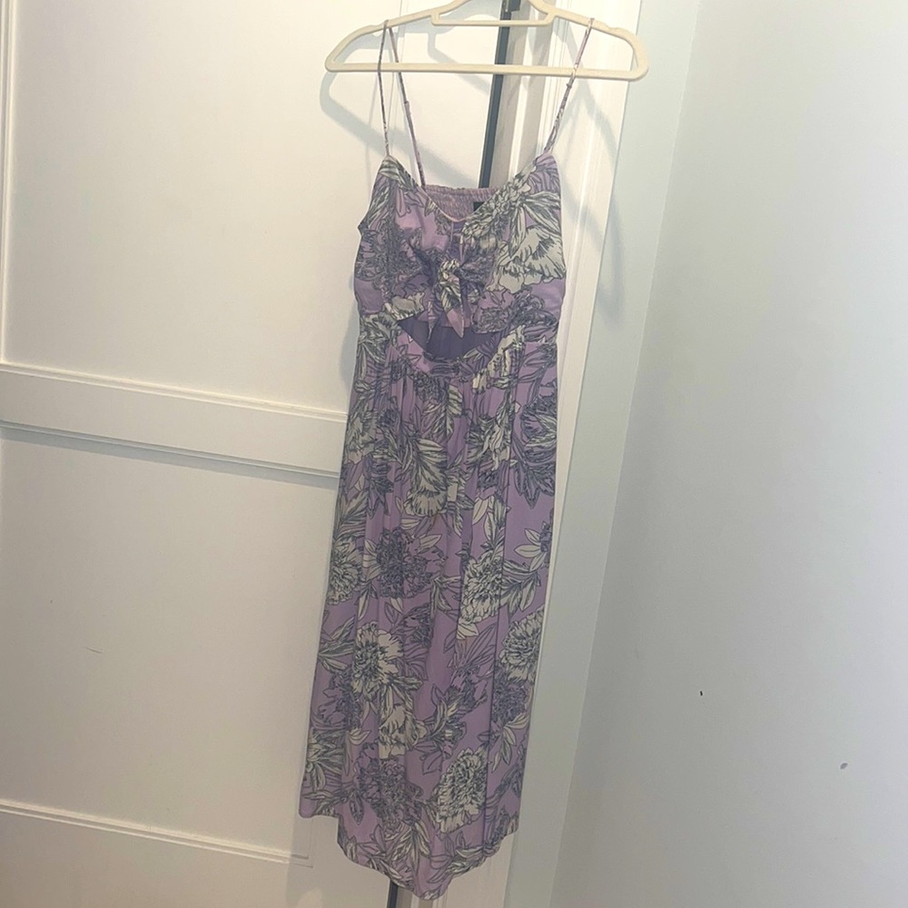 Bardot lavender cutout dress